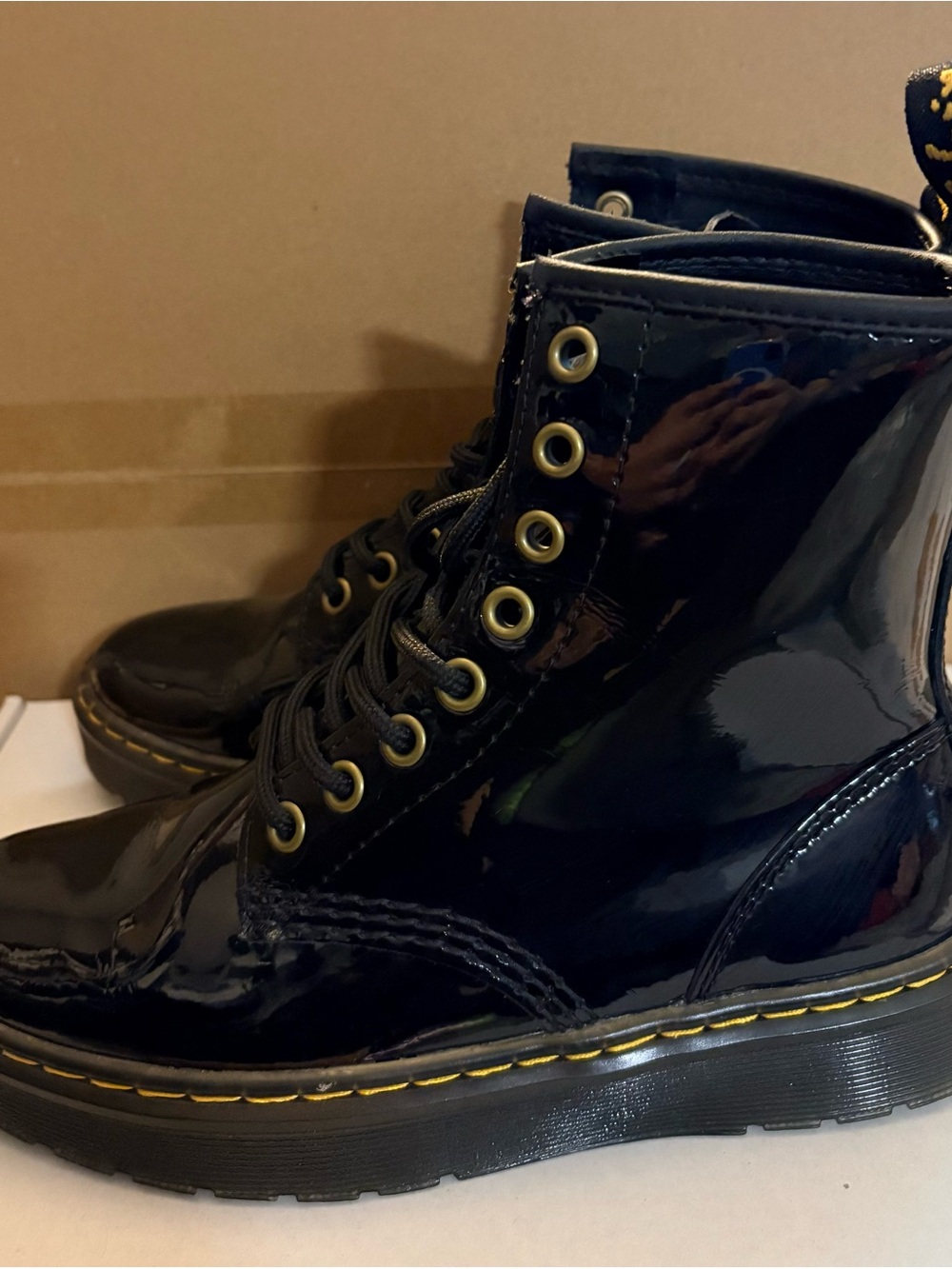 Dr. Martens Black Leather Lace-Up Boots